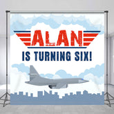 Lofaris Cloud Sky Fighter 6th Birthday Backdrop For Boy